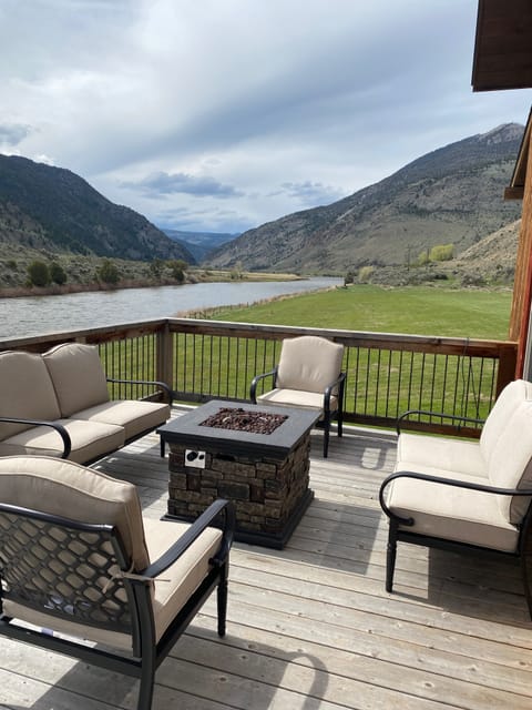 River view north from river facing deck. May 17, 2020.