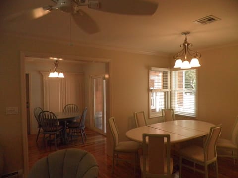 Eat-in kitchen & Dining Room  & Utility Room with Washer/Dryer.