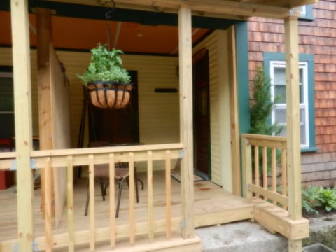front porch and entry