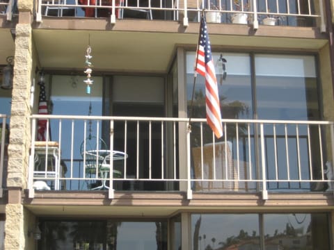 View of the balcony patio
