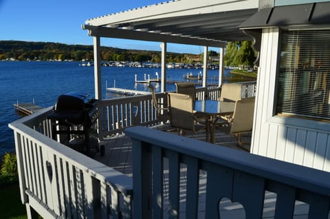 There's a gas grill for cooking your favorite meals!