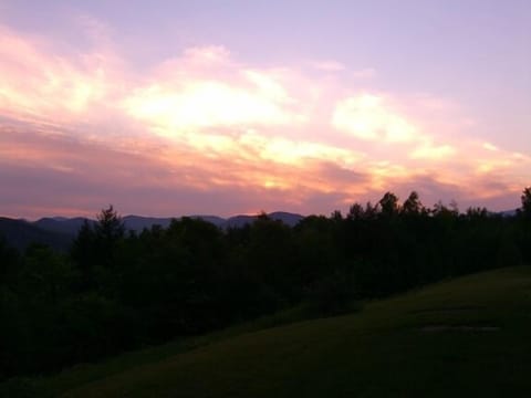 Sunset from deck