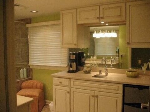 Master bathroom with private bar.