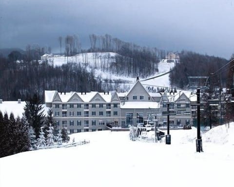 Ski lift for ski in ski out at resort