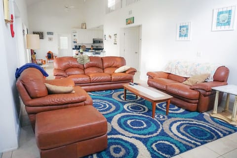 Livingroom with Kitchen Behind