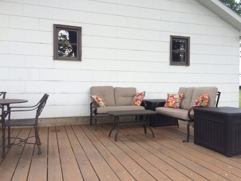 conversation nook on the deck.