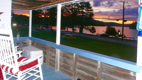 Sunset view from porch