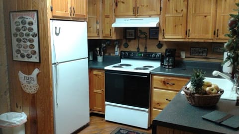 Full sized kitchen—all amenities, including dishwasher and all cleaning supplies