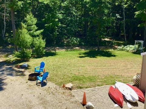 Fire ring and front yard