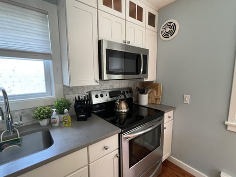 Stainless steel appliances. 