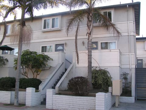 Front of 2 story townhome.  There's parking in front and garage underneath