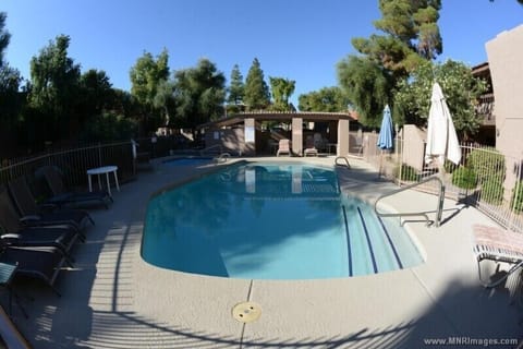 Pool and Hot tub steps from your patio