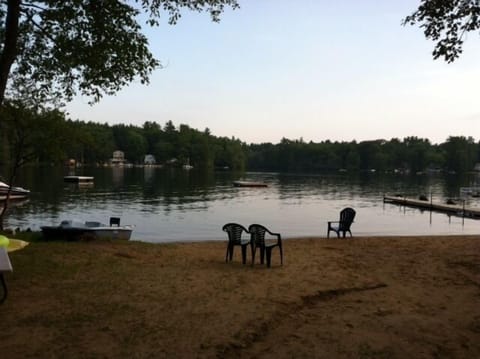 Sandy beach shared with 7 other cottages