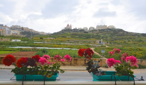 country view over looking Marfa road and mellieha church in the distance