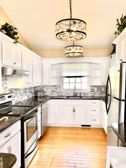 fully stocked kitchen