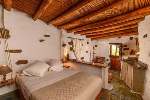 "Natura cottages Makris gialos" find us on google maps. 
Sea view bedroom 