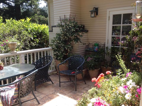 Deck adjoining dining room