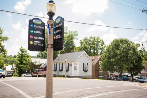 Located on the corner of 4th & Schiller in Hermann's historic district 