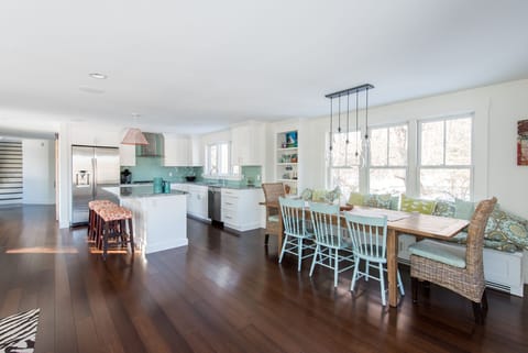 Large dining area sits 10, 12 with additional chairs from porch.