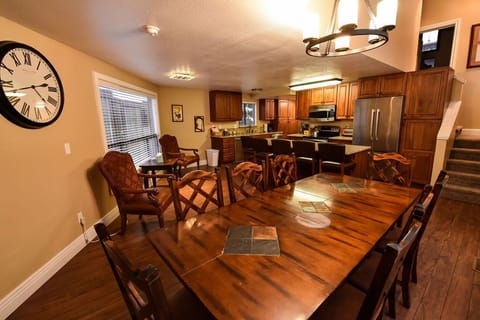 Dining room and large kitchen 