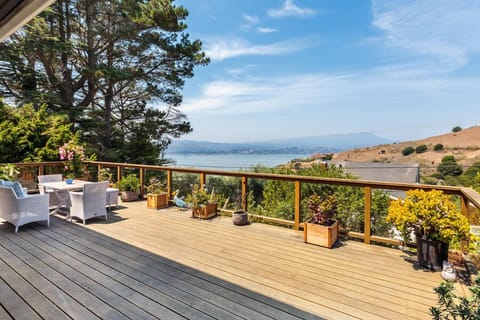 View of Richardson Bay, Mill Valley, Mount Tamalpais and the Tiburon hillside.