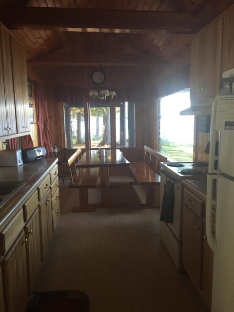 kitchen and dining area
