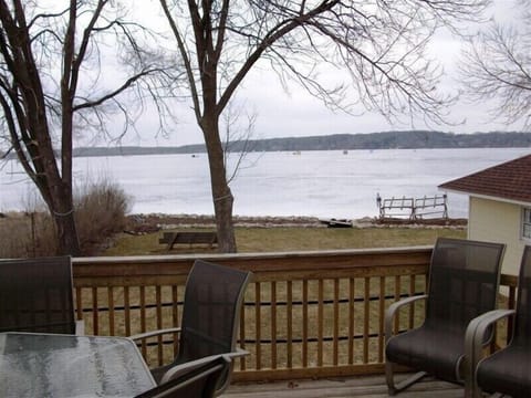 Lake view looking east during winter ice