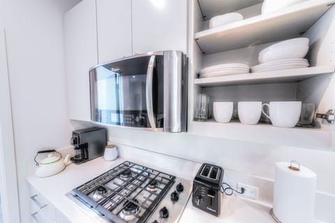 Kitchen stocked with basic needs