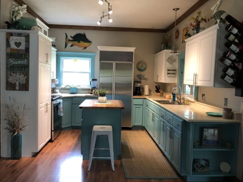 Fully stocked kitchen