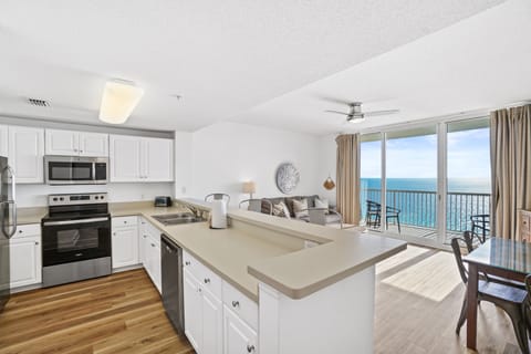 Gourmet kitchen stocked with all the essentials for cooking and dining