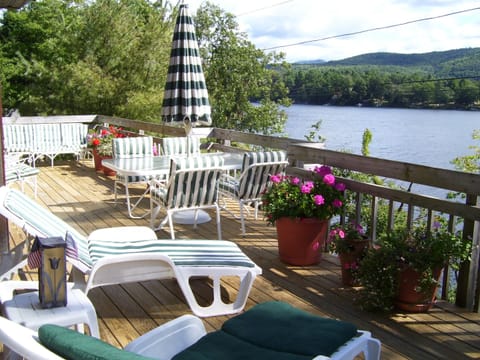 Large 30 X 12 foot deck across the front of house