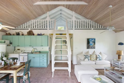 Living Area with View of loft