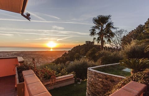 Enjoy the beautiful sunset from the outdoor dining area