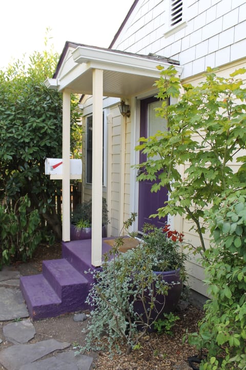 Front purple porch
