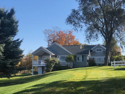 West elevation of Park Place and Guest House in the background