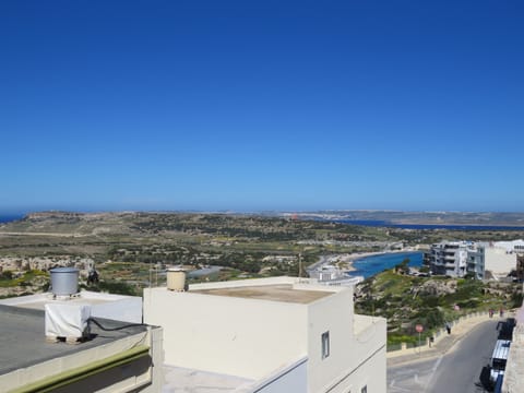 Views of Mellieha bay from the roof
