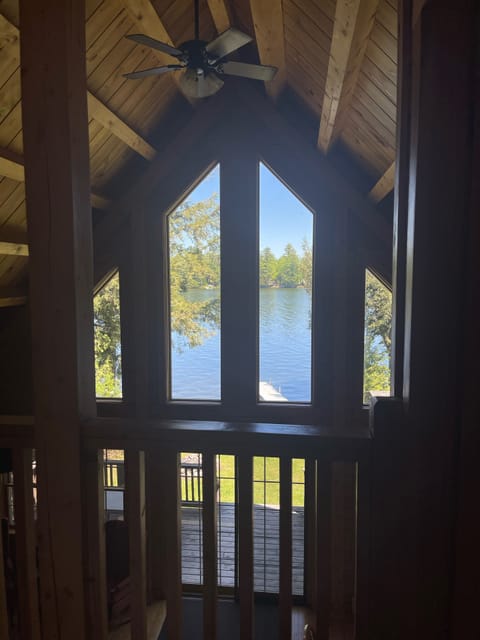 View from second floor of cabin