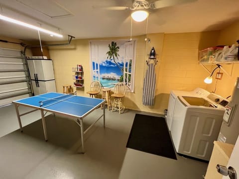 Games room and full laundry