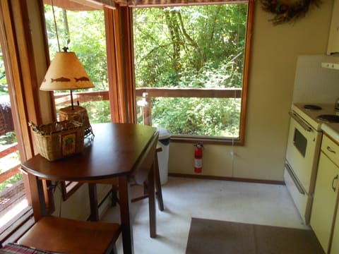 Kitchen and eating area