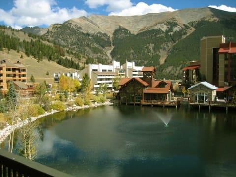 View of West Lake and Ten Mile Range in Fall