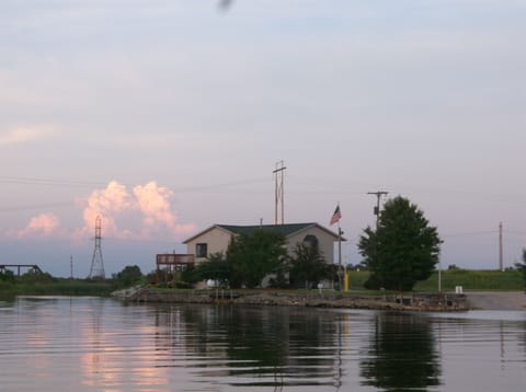 View of the house from the River