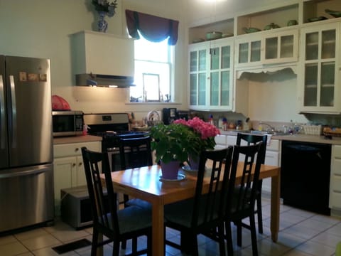 Old fashion kitchen with new appliances