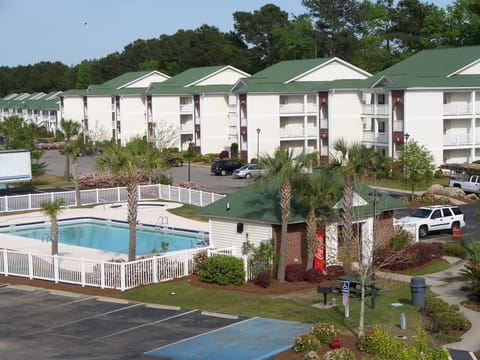 Overlooking Pool area (Picture Taken from Nieghbors Stairwell)