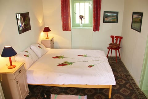 Main bedroom. In the centre of the house. Cool in summer, warm in winter.