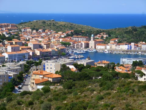 Walking up the hill for a view of the town
