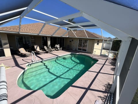Large south facing pool 