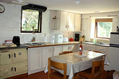Very well equipped kitchen with lovely garden views