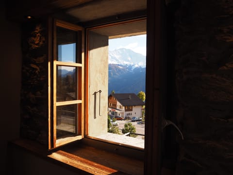 The view from the living room