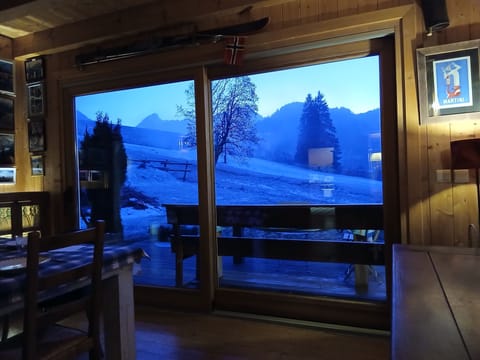 The sun going down over the Reserve Naturelle de Contamines Montjoie