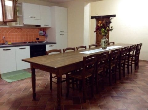 Additional kitchen  and dining space in the baseme